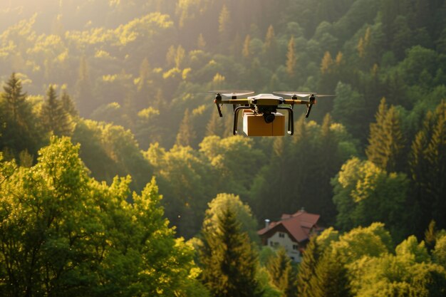 delivery-robot-futuristic-environment_23-2151189251