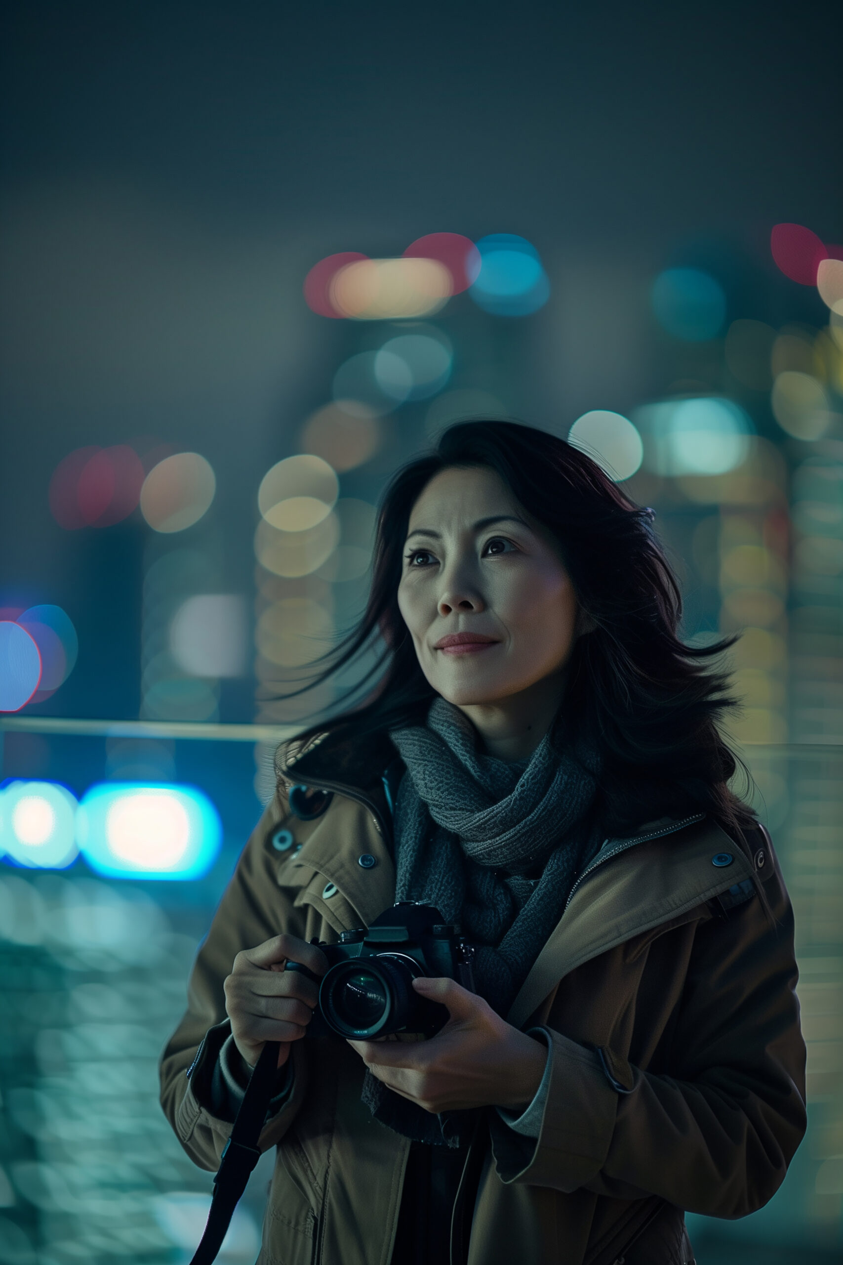 portrait-woman-holding-device-taking-photos-world-photography-day